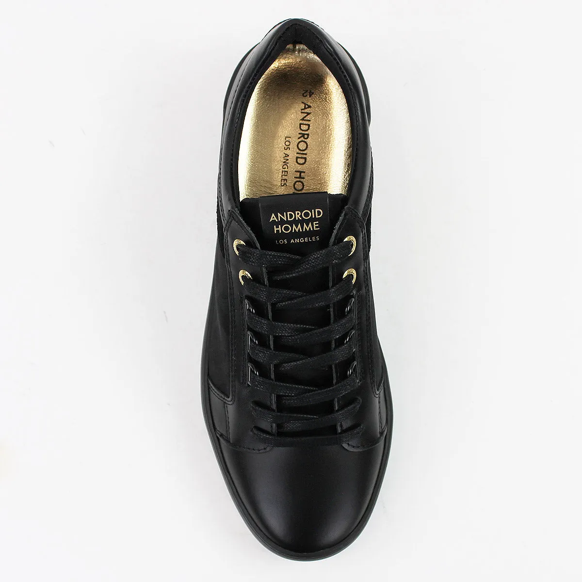 Black Venice Monocramatic Camo Trainers by Android Homme