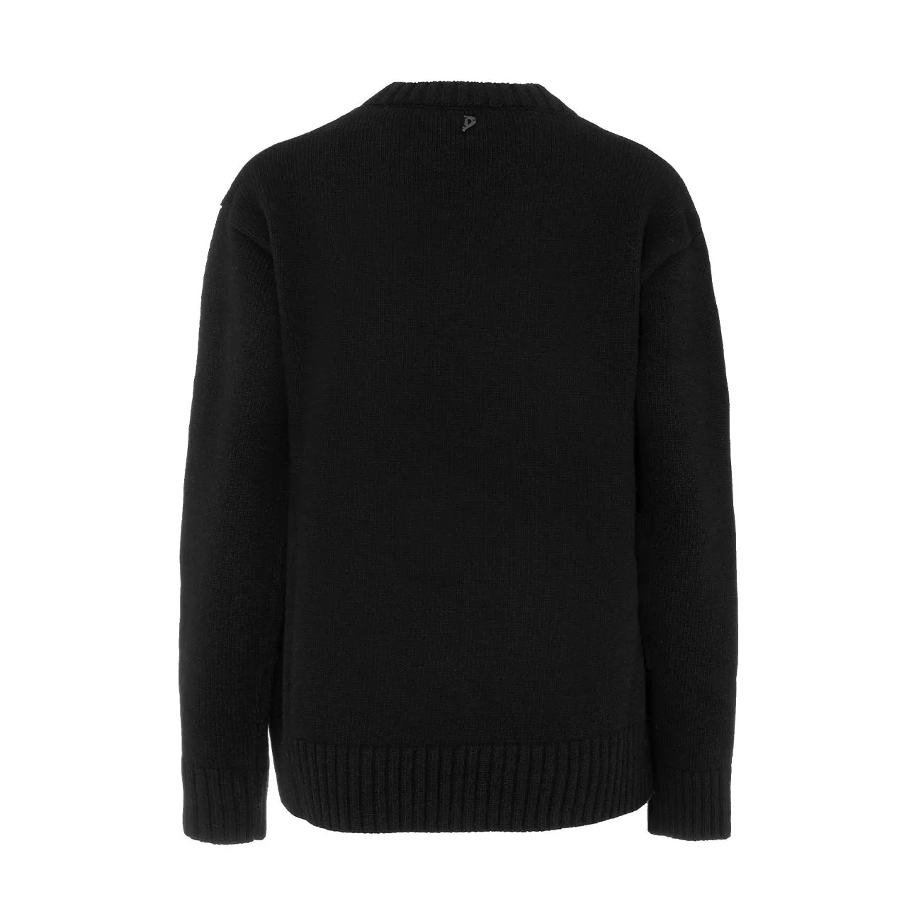 Black women's pullover with side laces - Results: Pullover with side laces in black for women.