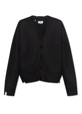 Black Wool Cardigan 52HP0013