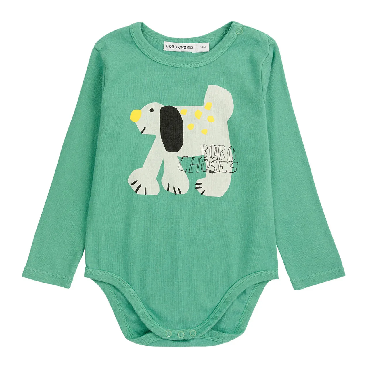 BOBO CHOSES Fairy Dog Logo Bodysuit - Green