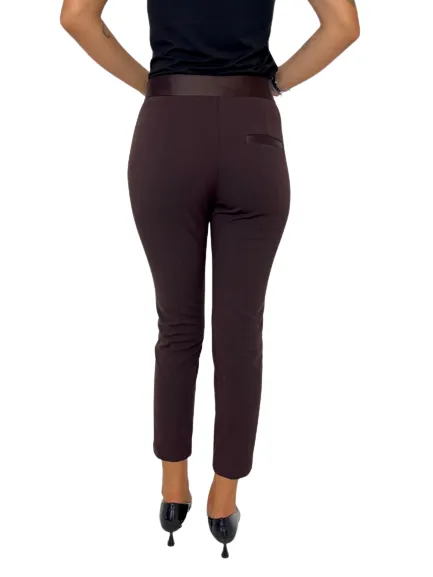 Brown cropped women's pants.