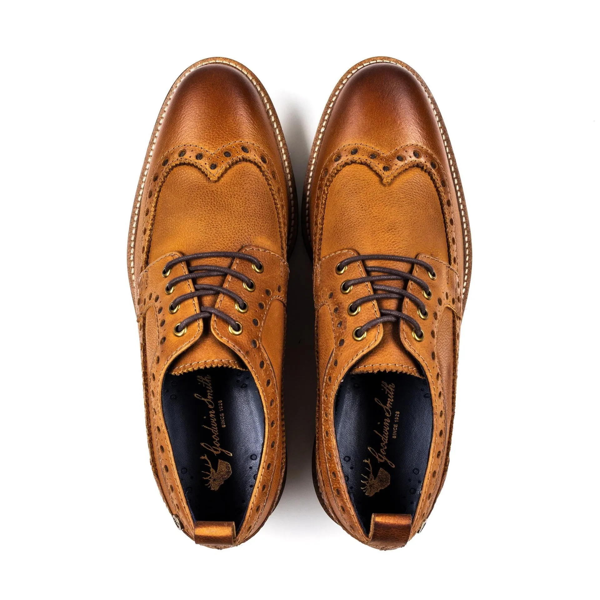 Calder Tan Brogue Derby