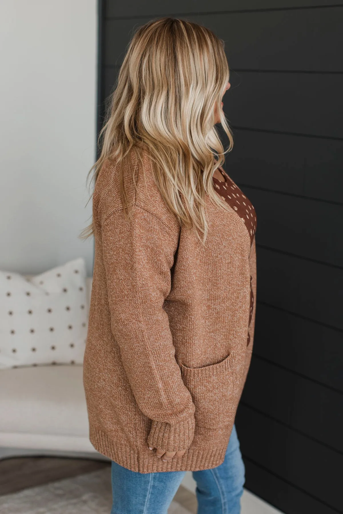 Camel Knit Cardigan - Trust In You: Shop Now