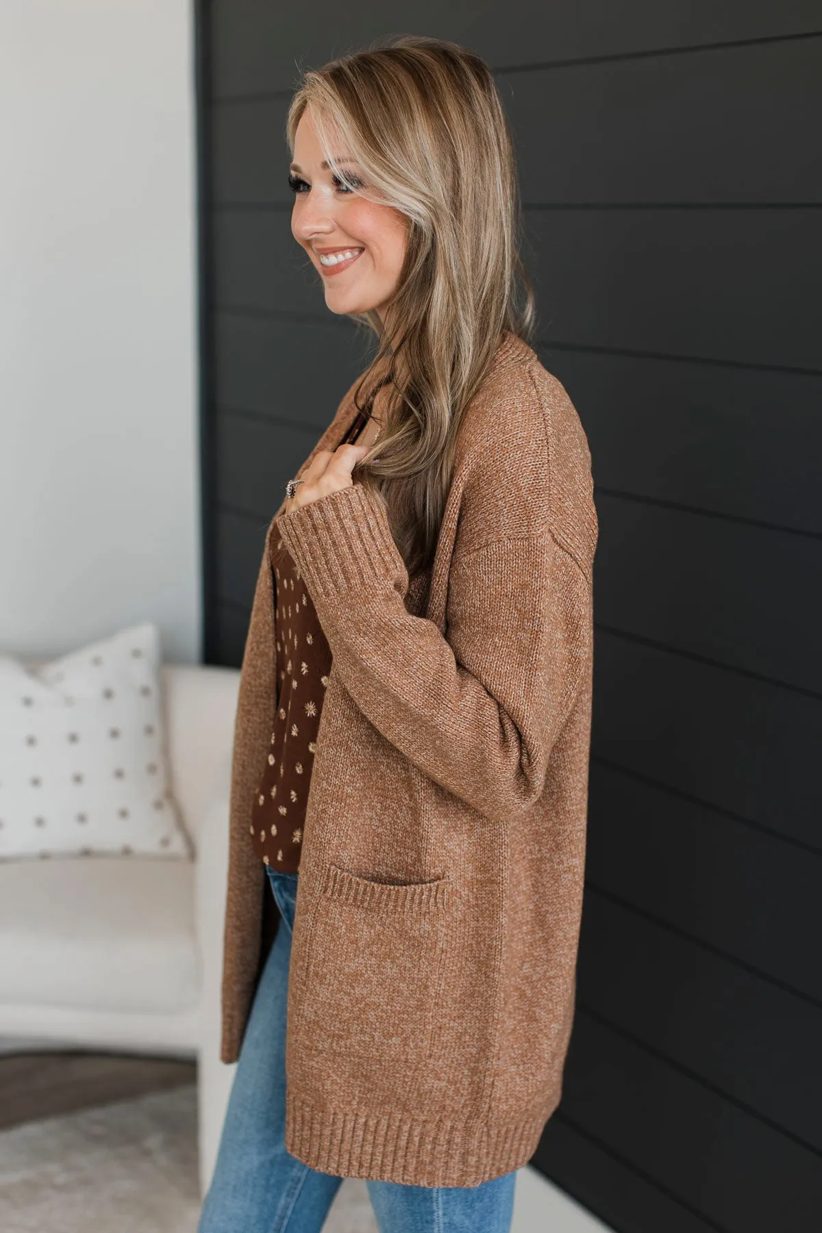 Camel Knit Cardigan - Trust In You: Shop Now