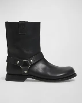 Campo Leather Harness Biker Boots