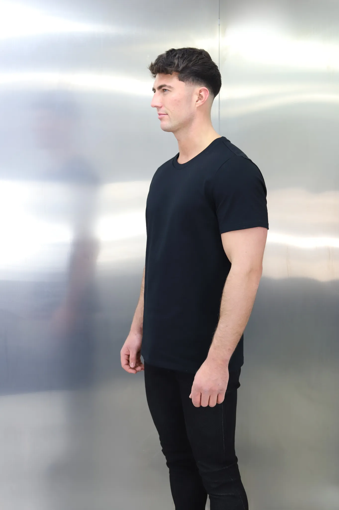 Capo Black Cotton T-Shirt