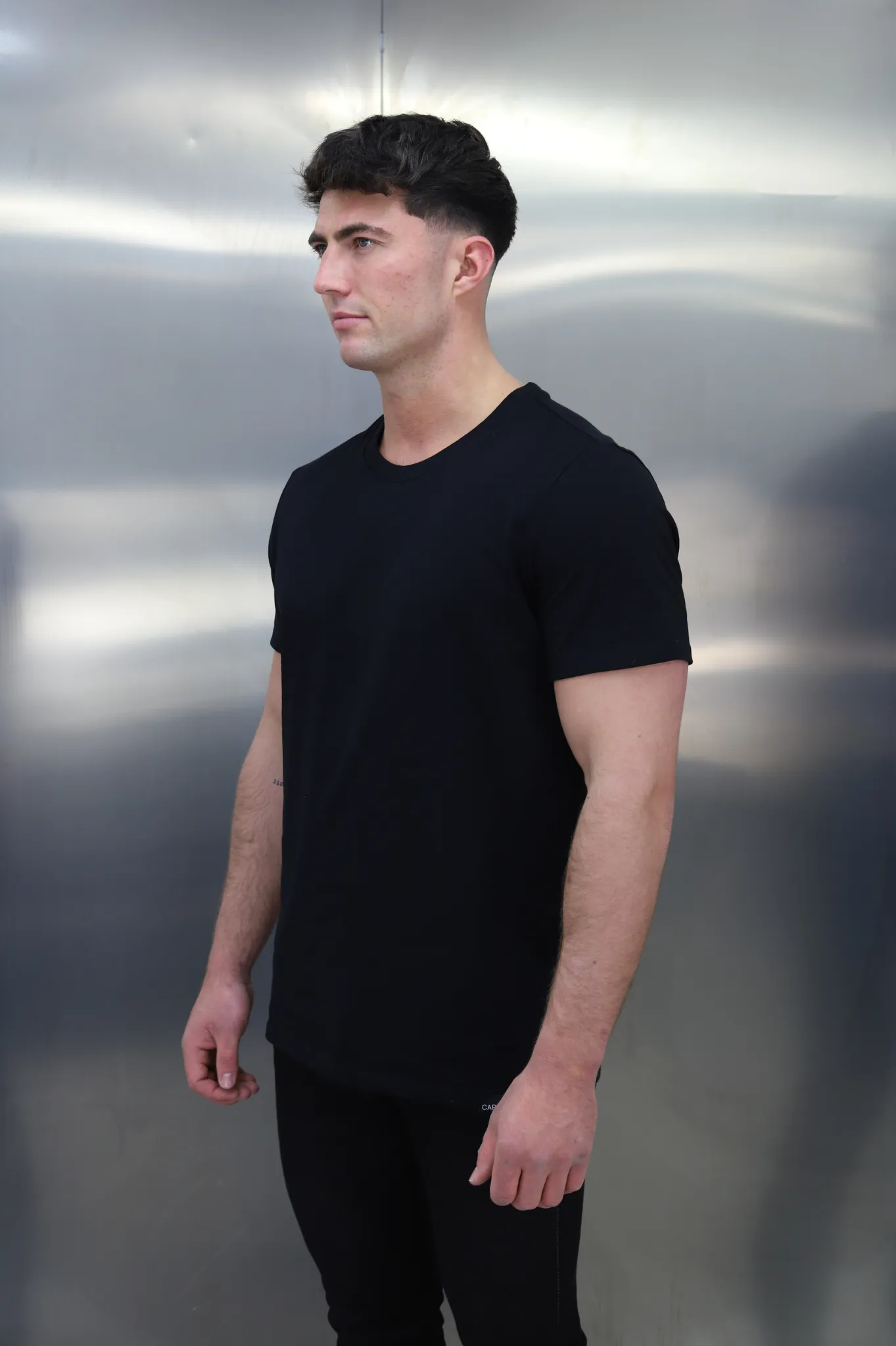 Capo Black Cotton T-Shirt