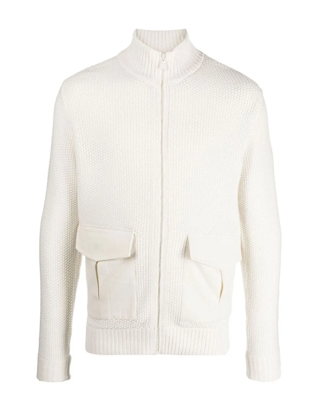 Cardigan MC2 Saint Barth men's Andermatt white