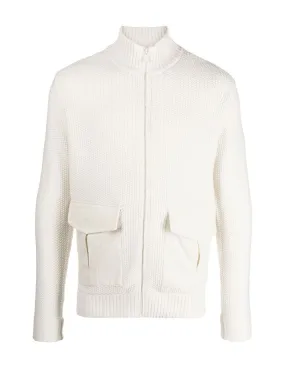 Cardigan MC2 Saint Barth men's Andermatt white