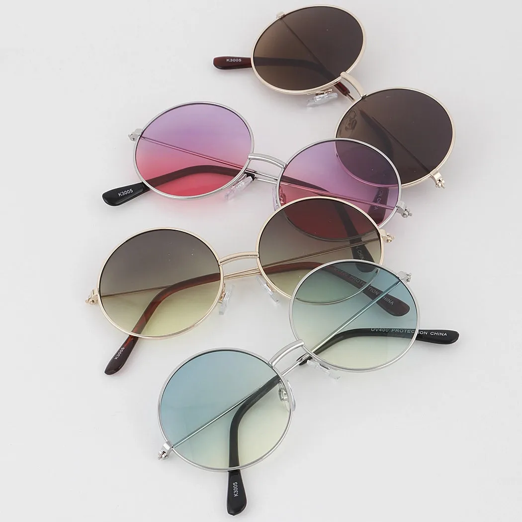 Carly Gradient Round Sunglasses for Kids.