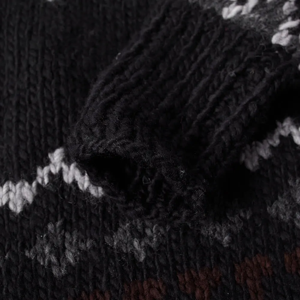 Chamula Fair Isle Pullover KnitBlack