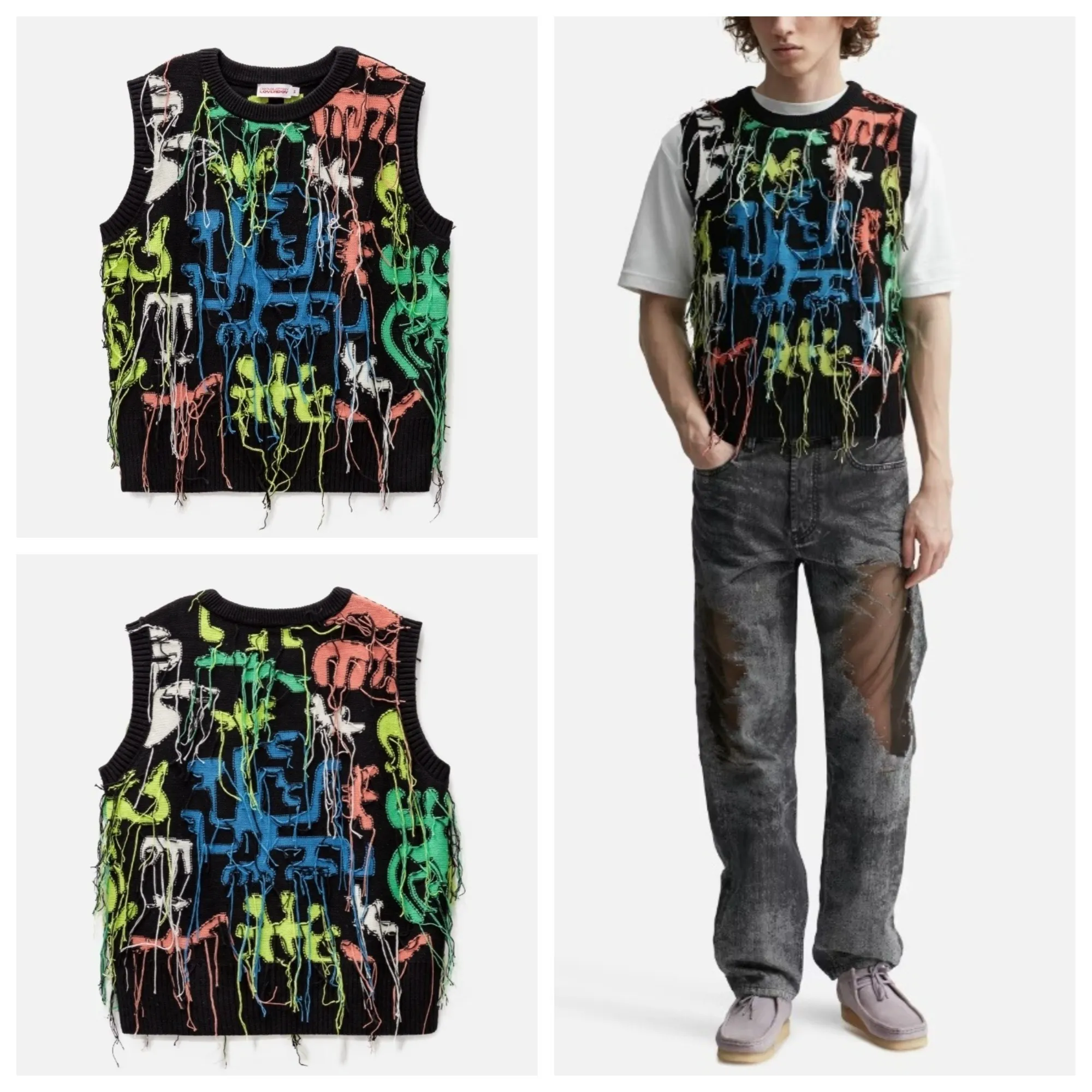 Charles Jeffrey LOVERBOY - Plain Cotton Logo Vests & Gillets