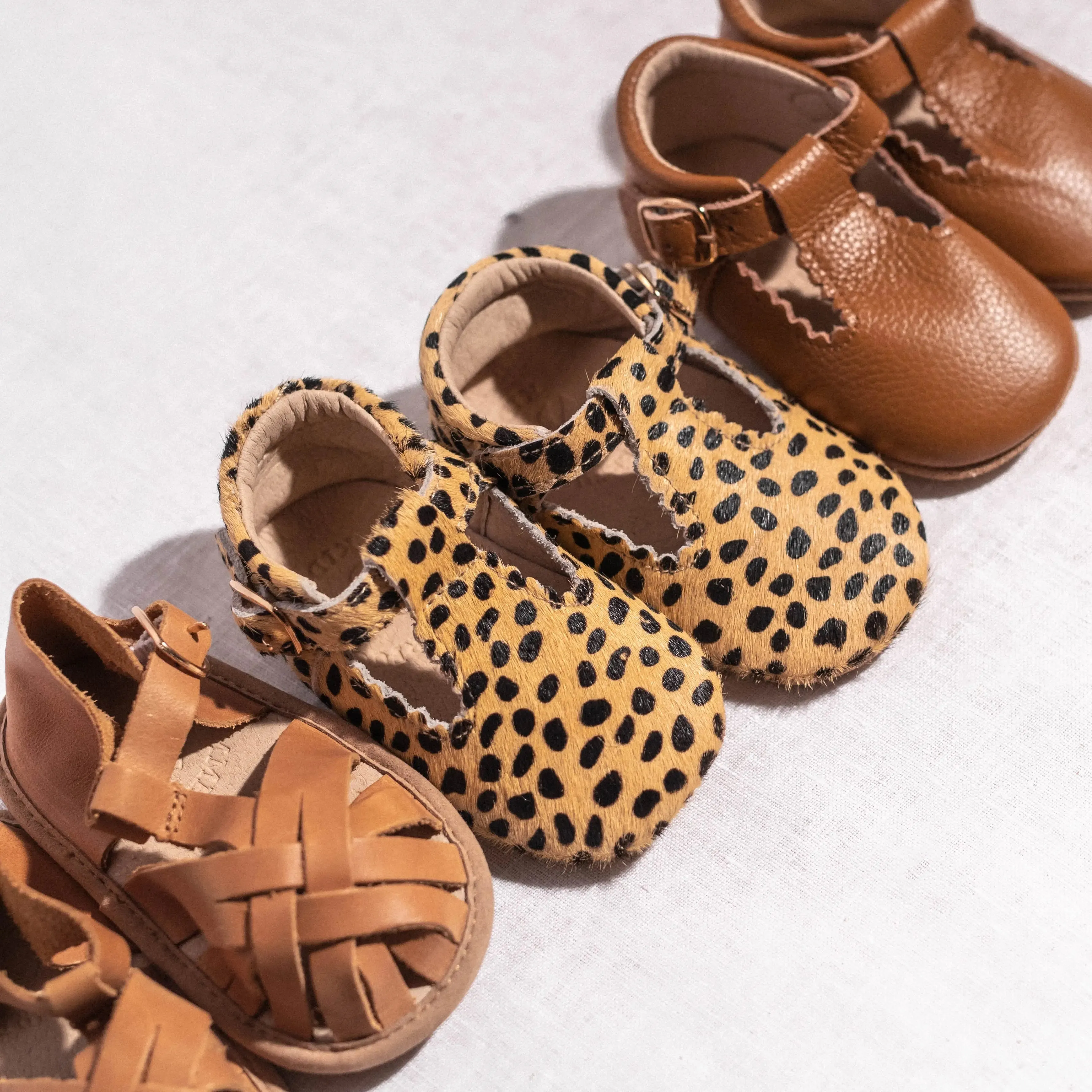 Cheetah Print Baby T Bar Shoe