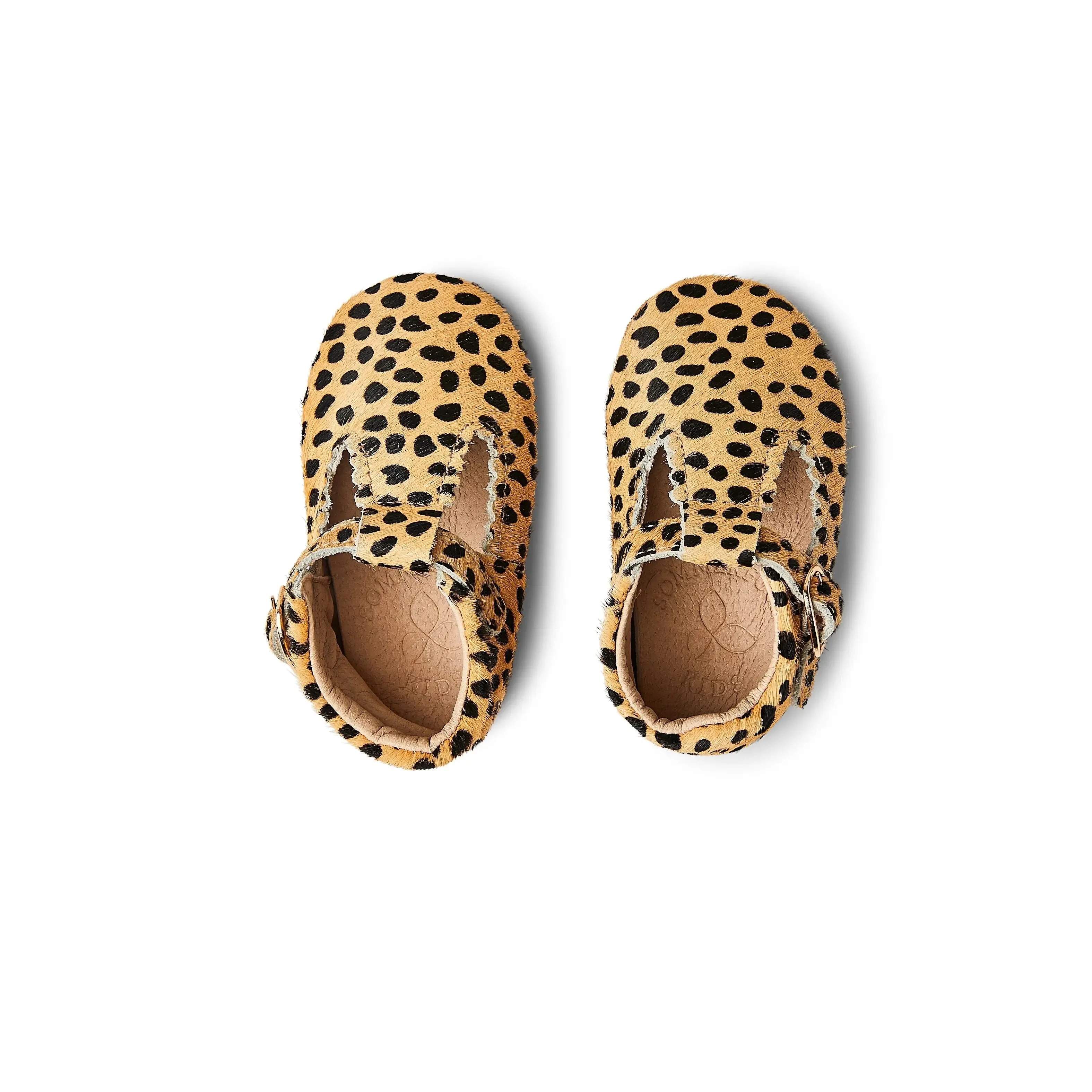 Cheetah Print Baby T Bar Shoe