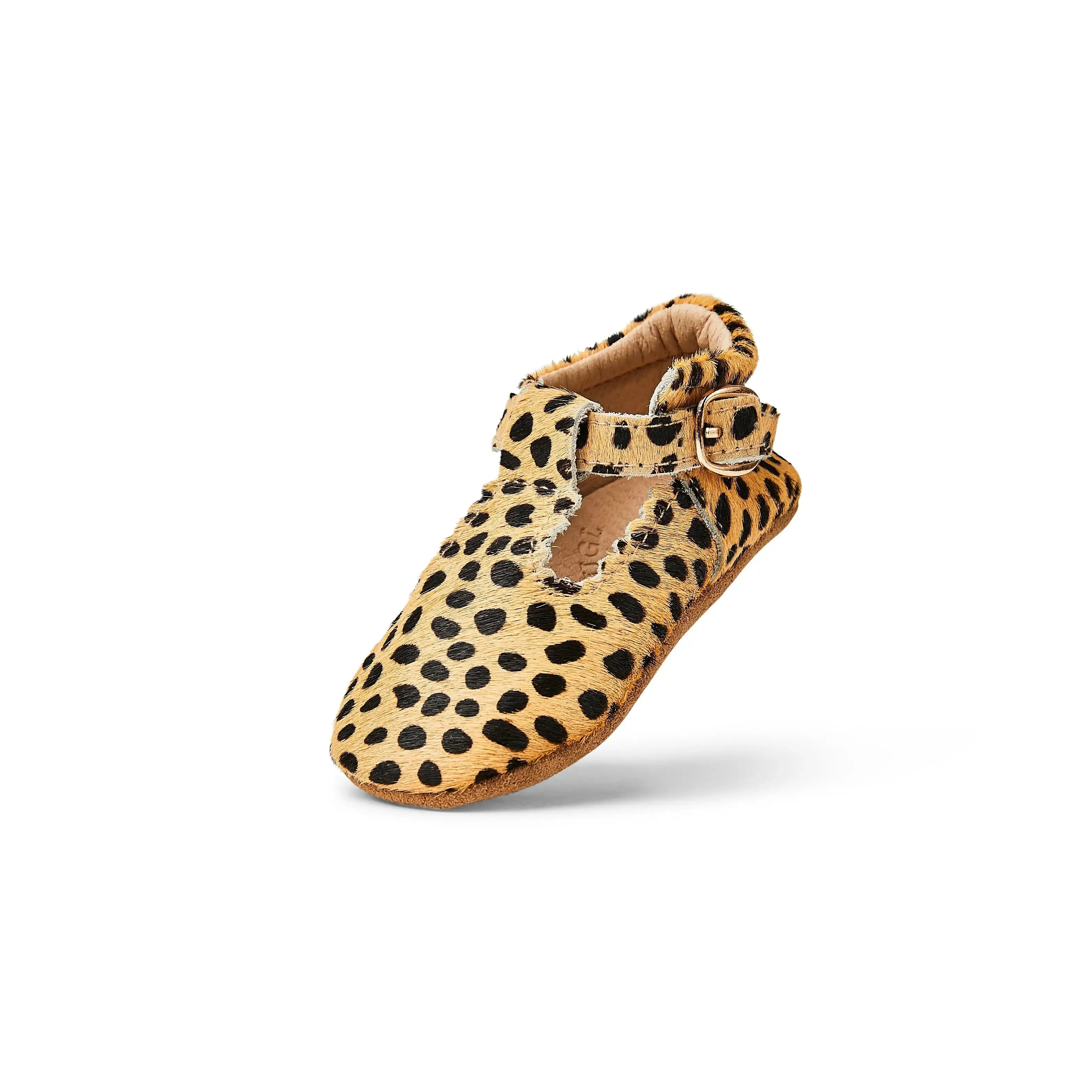 Cheetah Print Baby T Bar Shoe