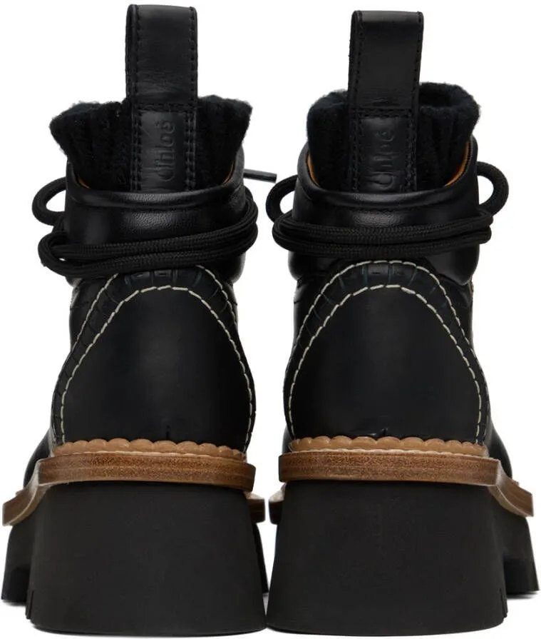 Chloé Black Owena Ankle Boots