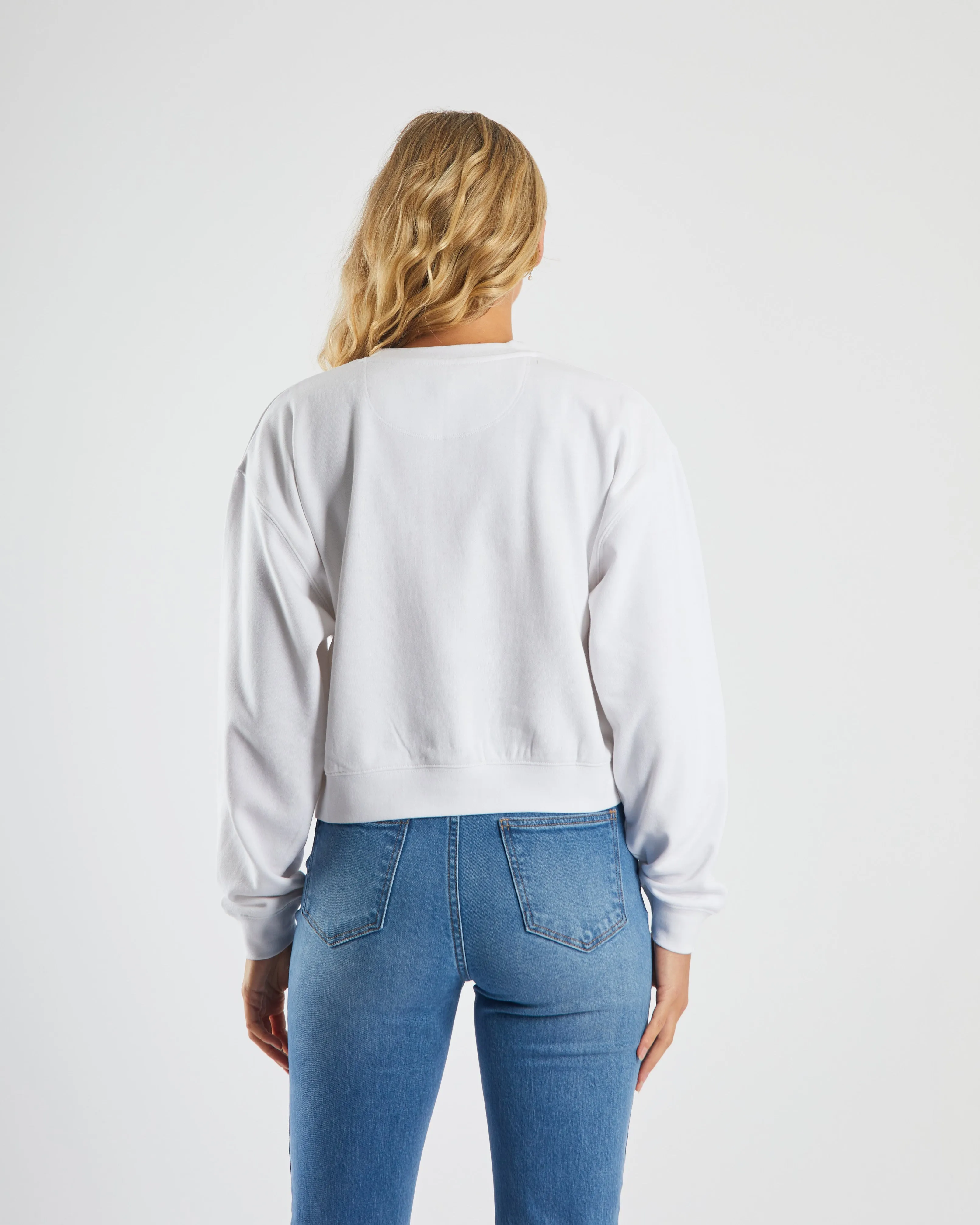 Claudette Sweatshirt in Dove White - Shop Now