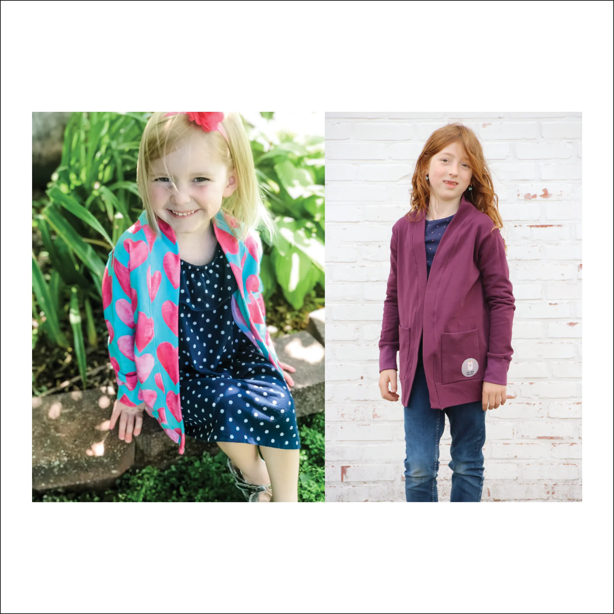 Clear Creek Cardigan Sewing Pattern | Baby to Big Kid Sizes NB - 18 | Beginner Level