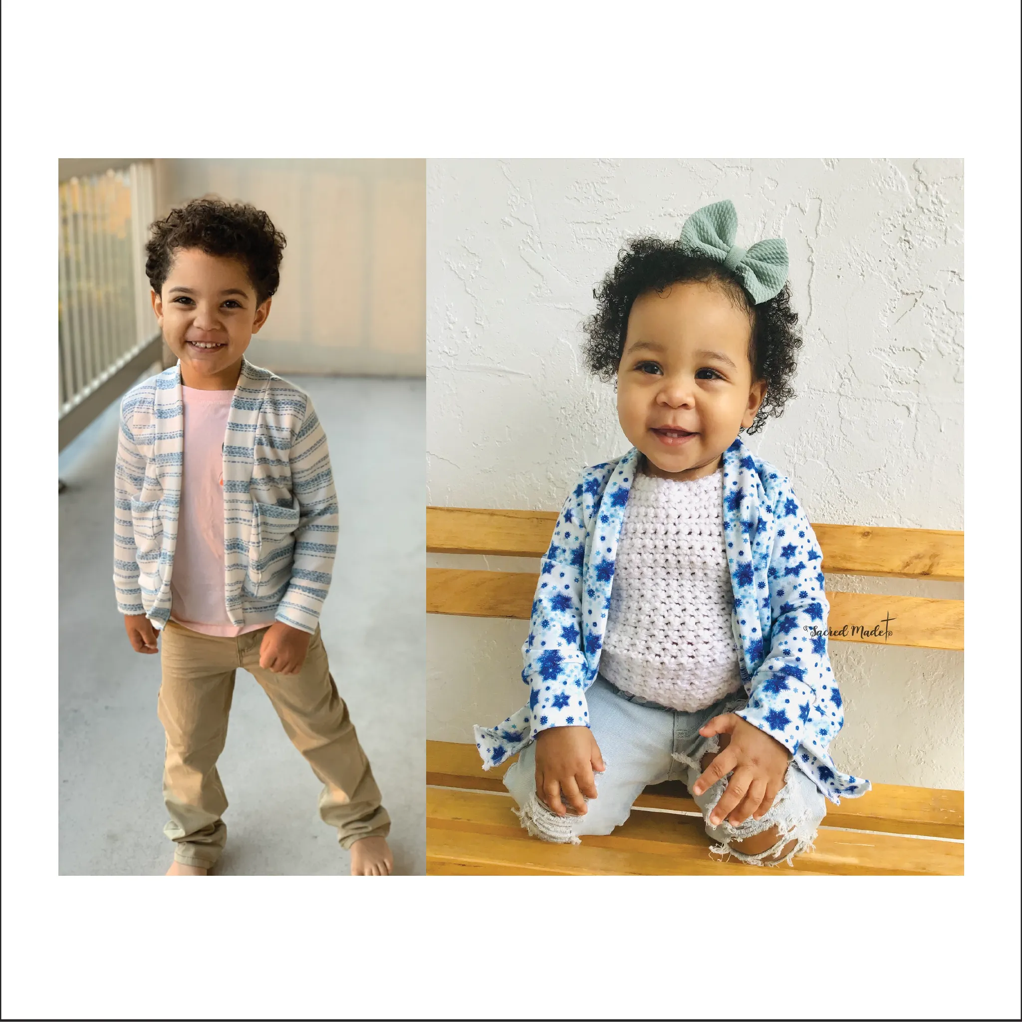 Clear Creek Cardigan Sewing Pattern | Baby to Big Kid Sizes NB - 18 | Beginner Level