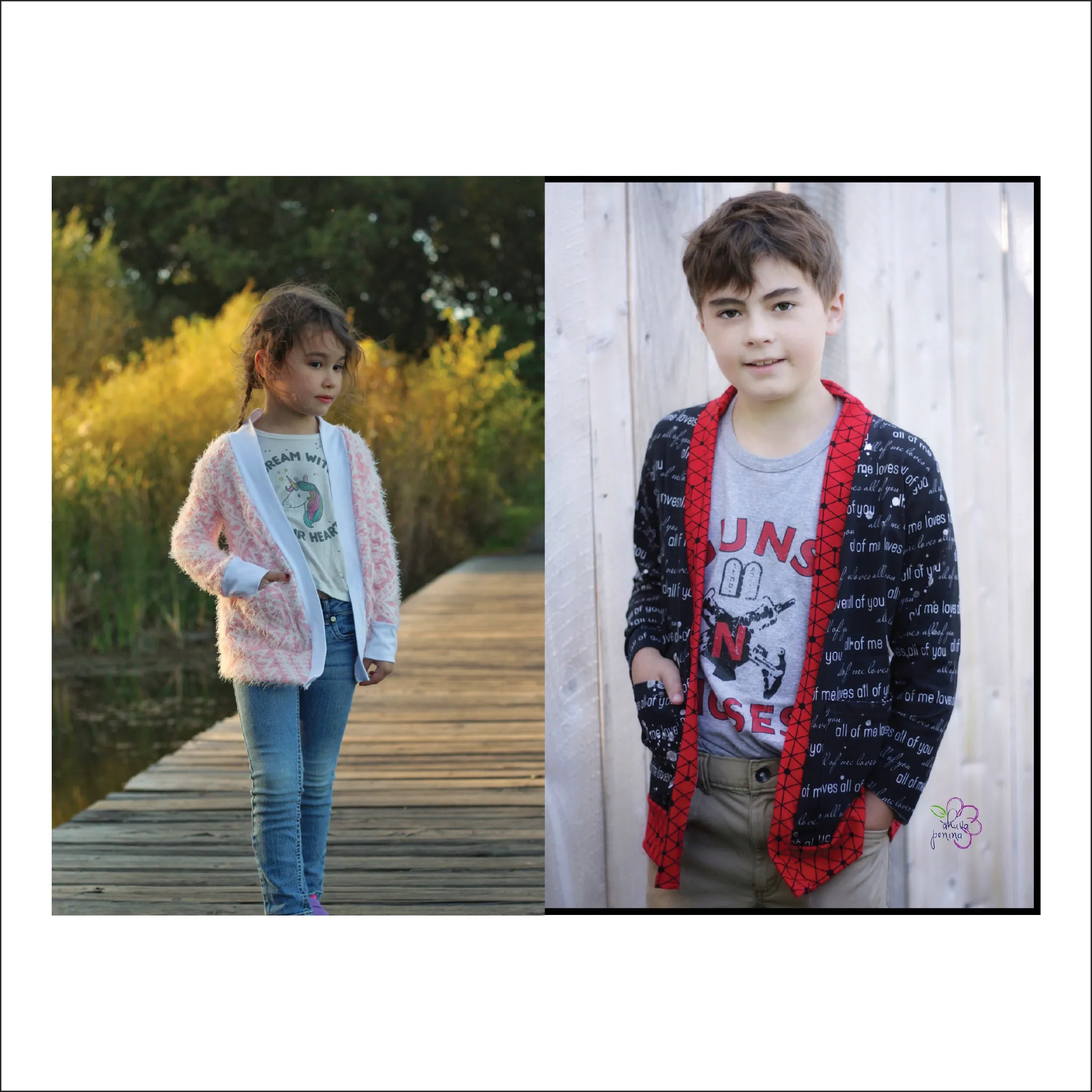 Clear Creek Cardigan Sewing Pattern | Baby to Big Kid Sizes NB - 18 | Beginner Level