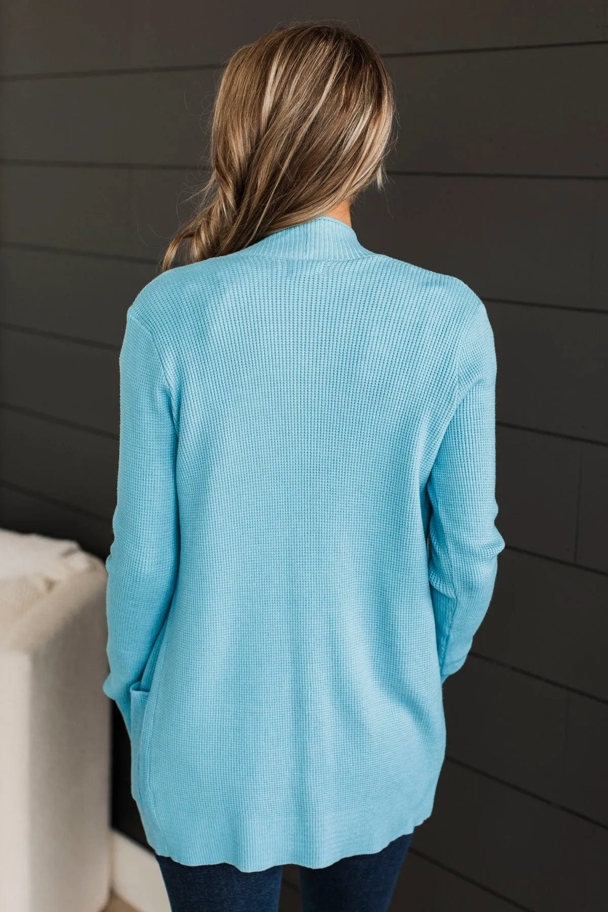 Clouds Knit Cardigan - Sky Blue