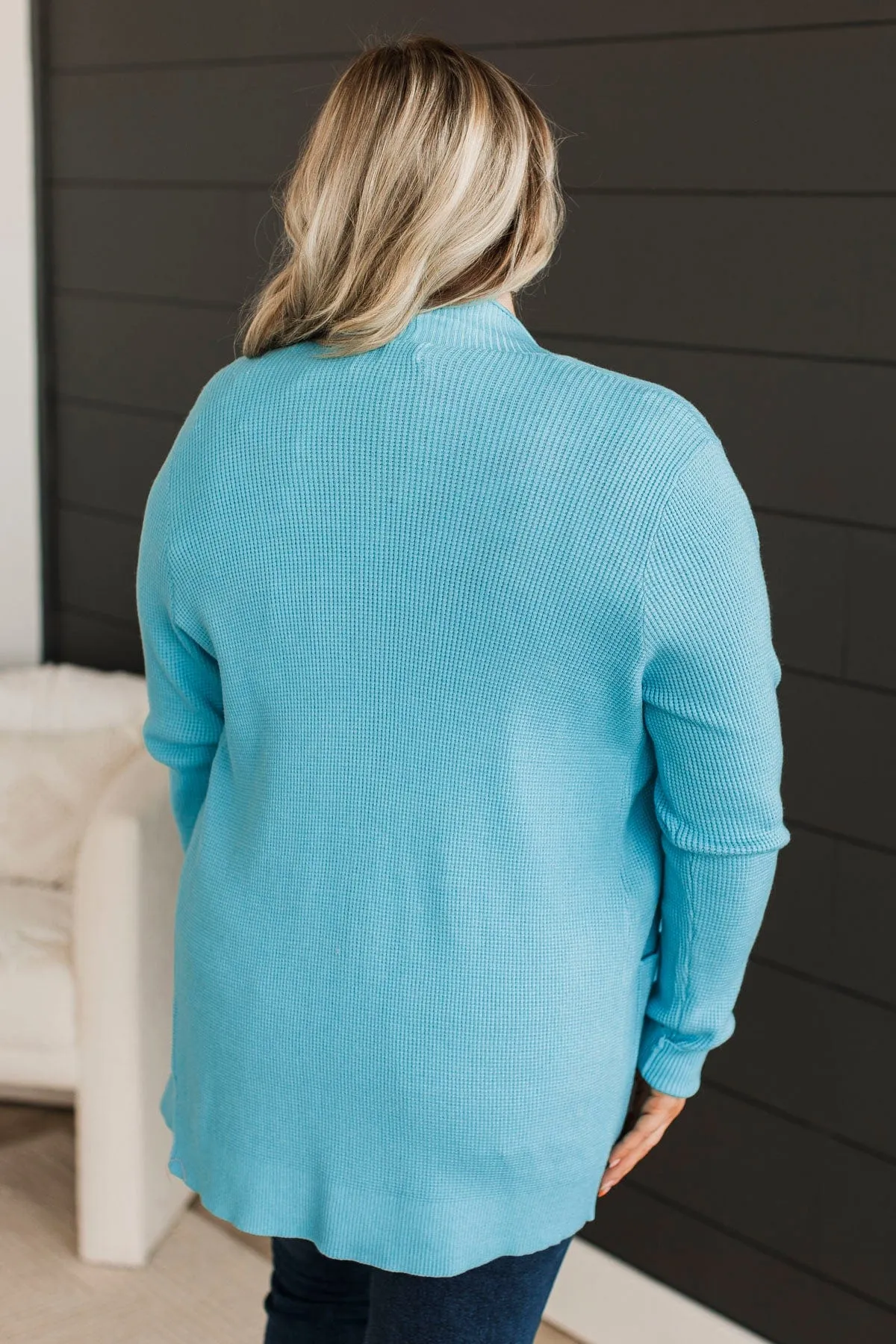 Clouds Knit Cardigan - Sky Blue