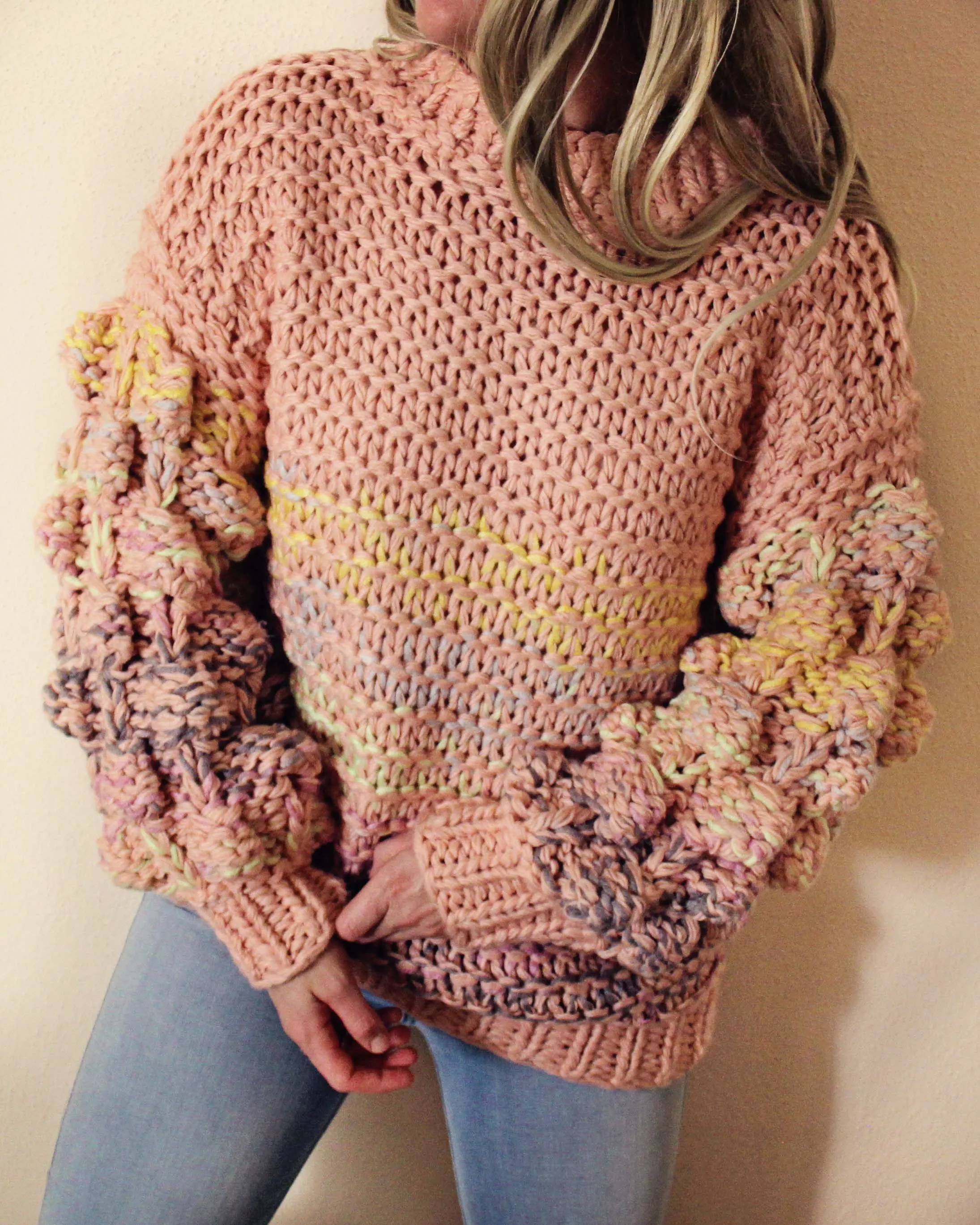 Colorful Marble Sweater