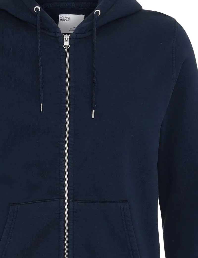 Colorful Standard Classic Organic Zip Hoodie Navy Blue