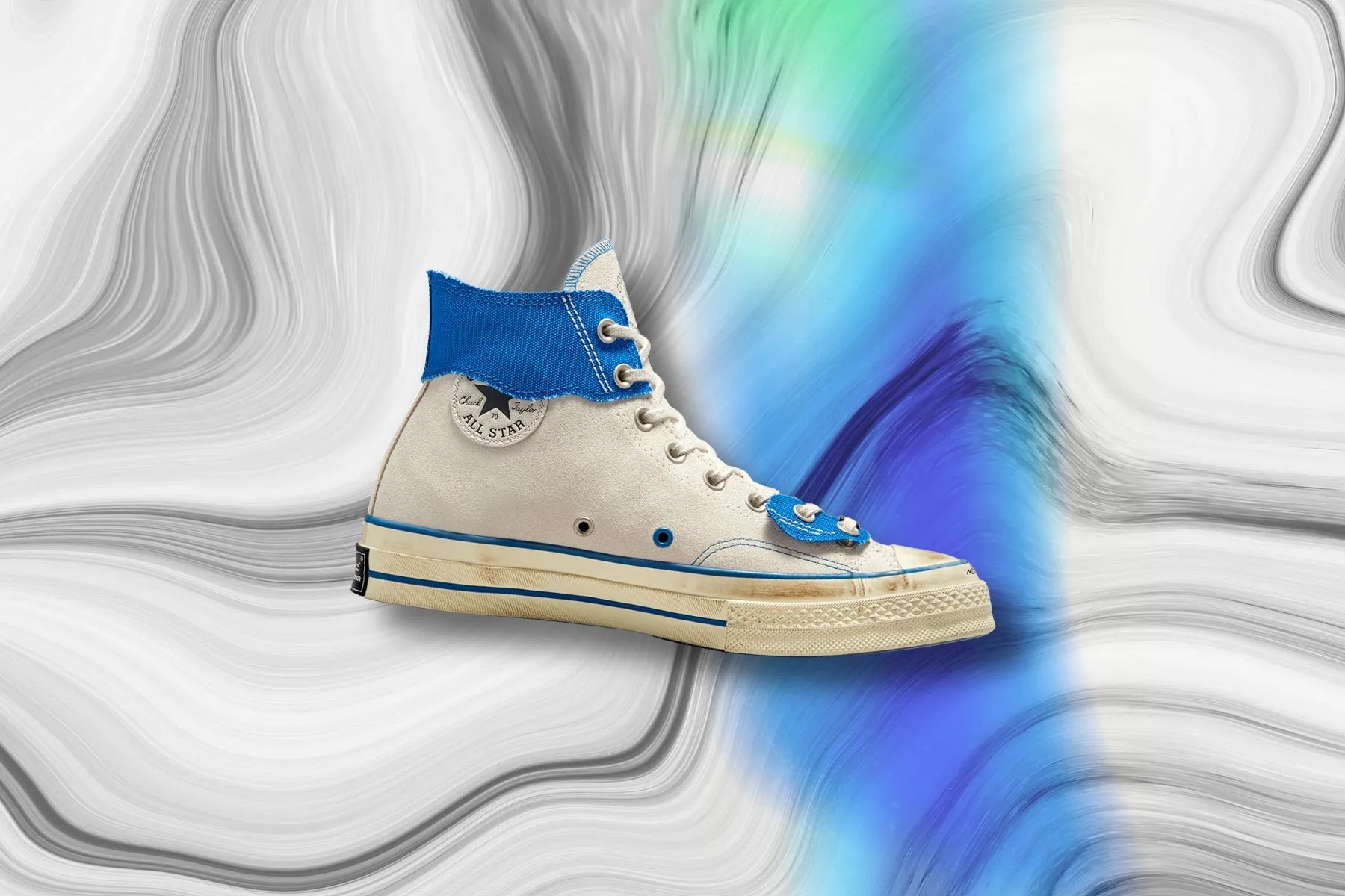 Converse Chuck 70 Hi White Imperial Blue Black