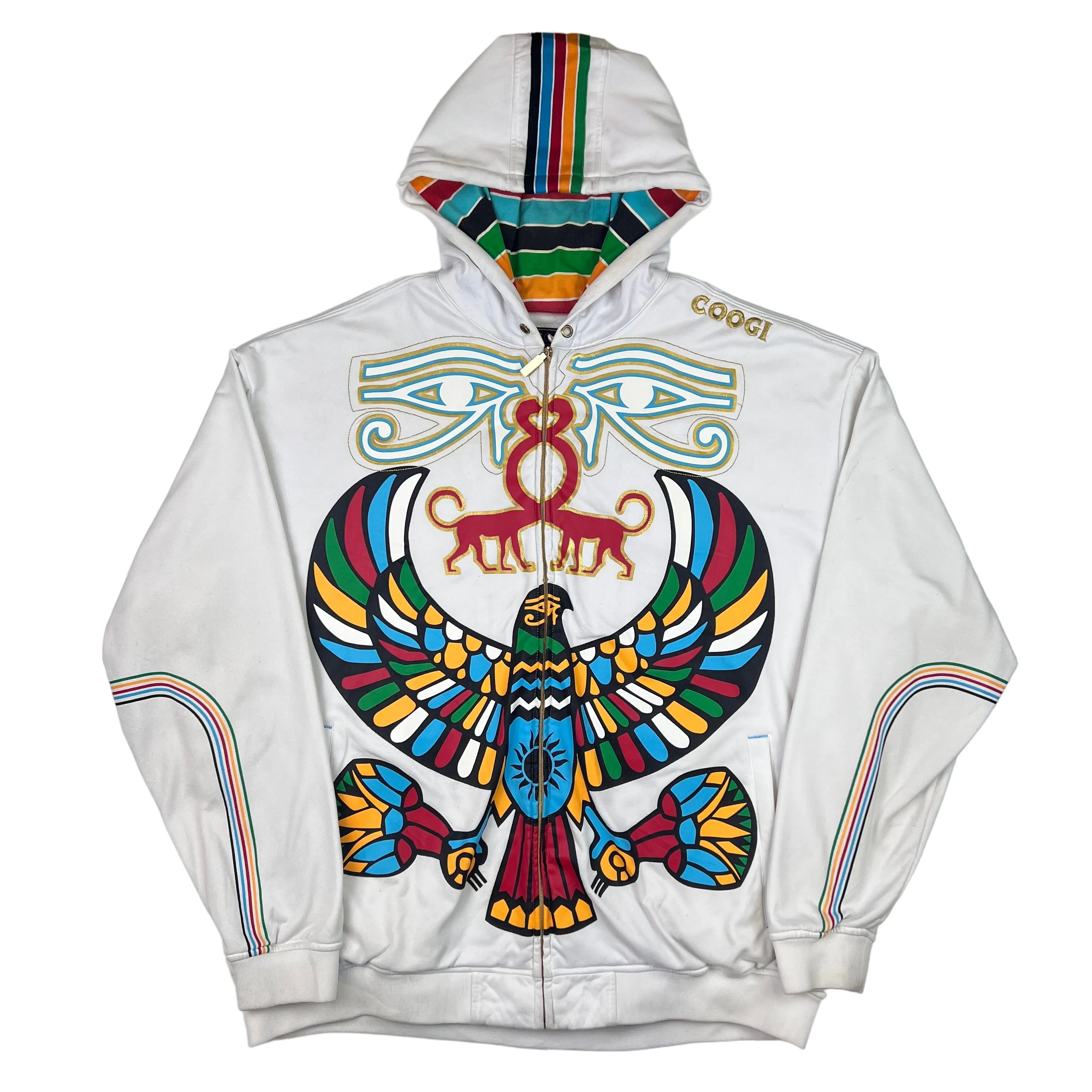 Coogi Zip-Up Hoodie White