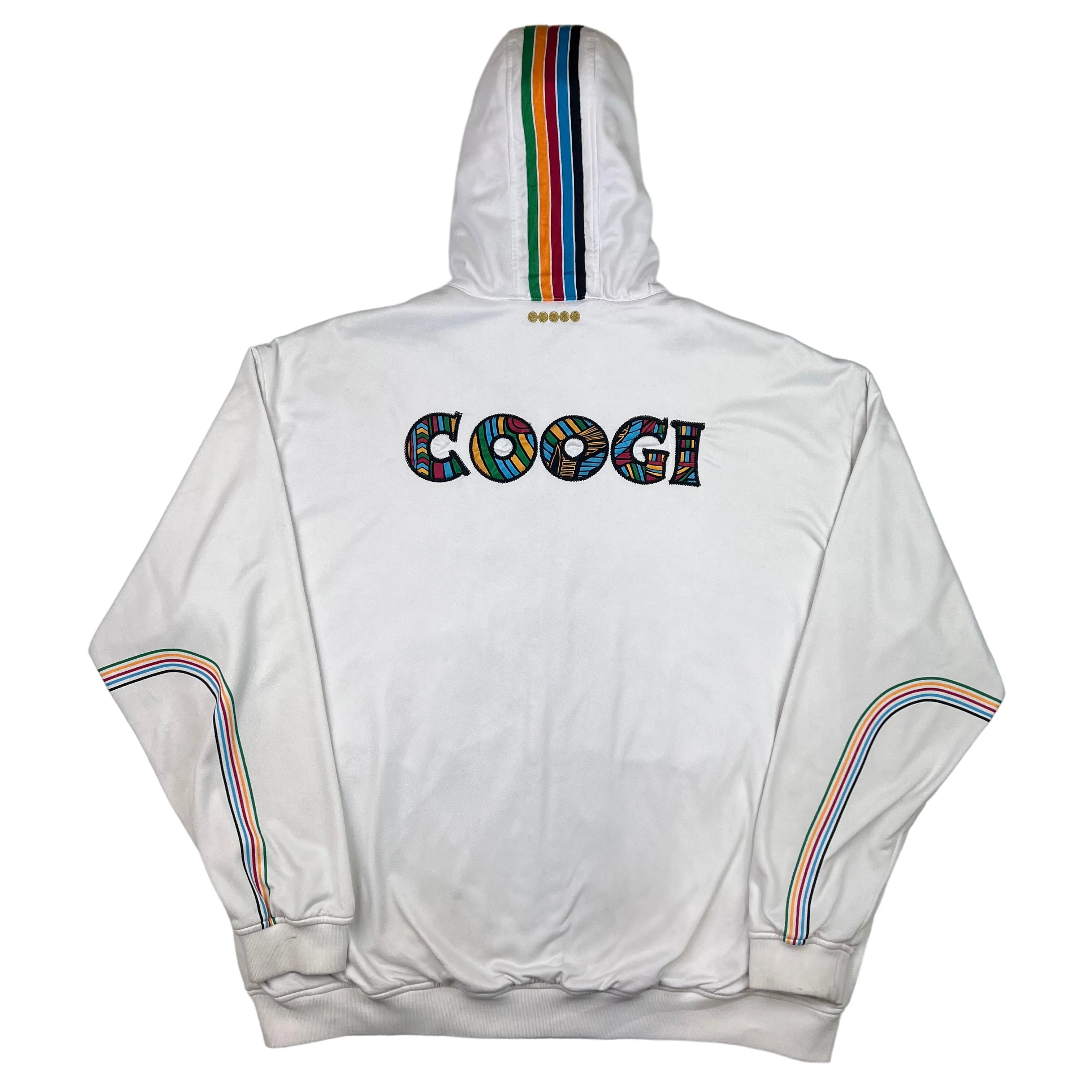 Coogi Zip-Up Hoodie White