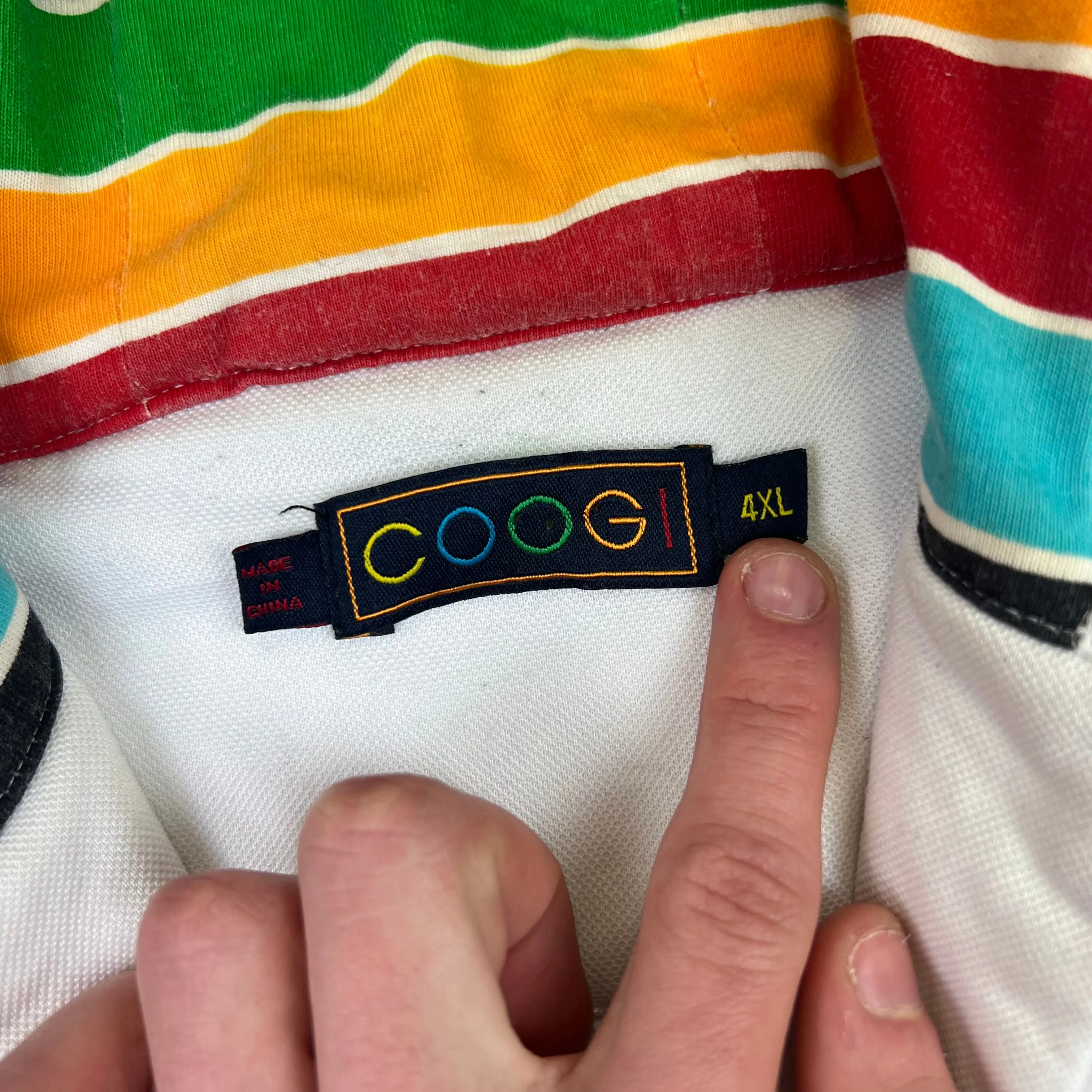 Coogi Zip-Up Hoodie White