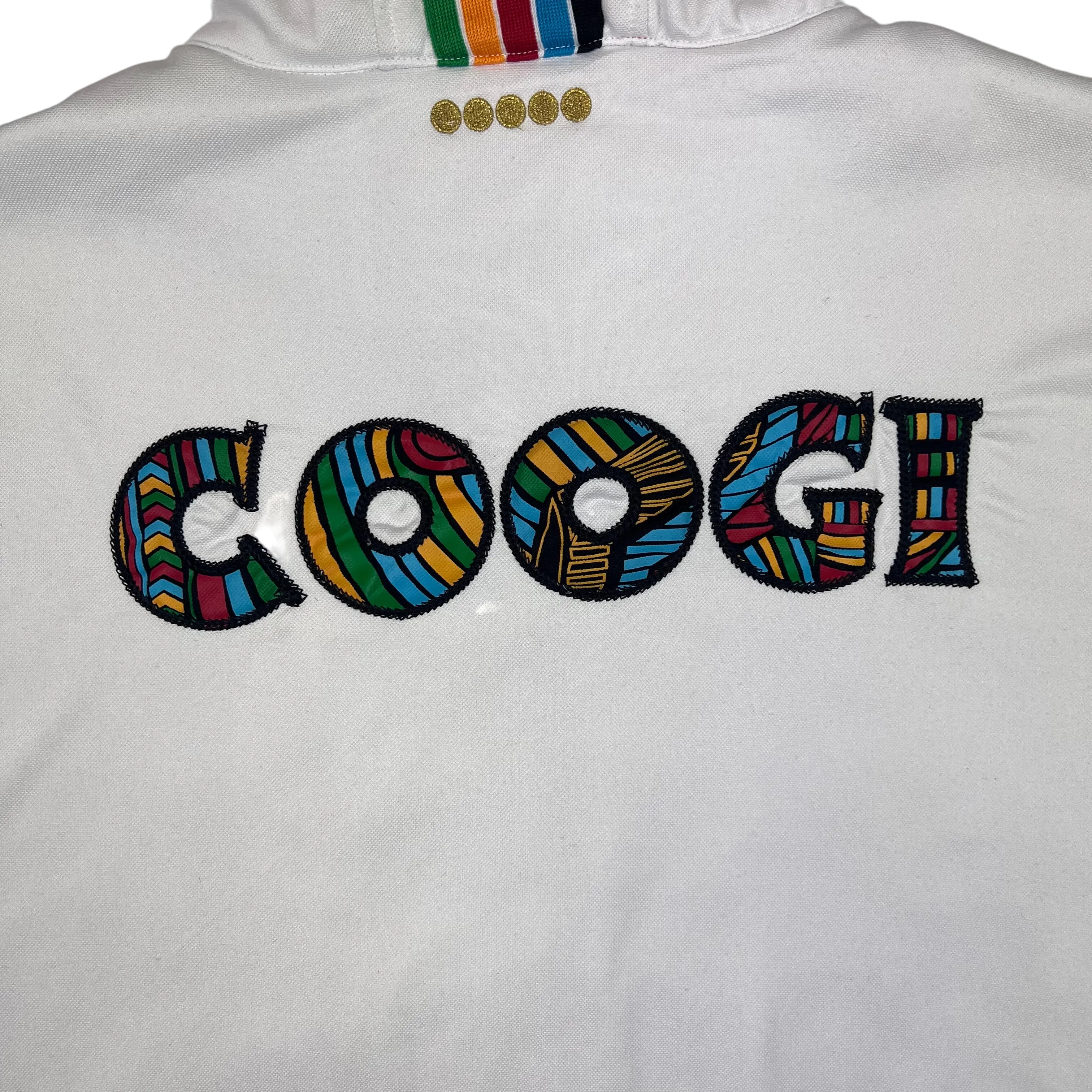 Coogi Zip-Up Hoodie White