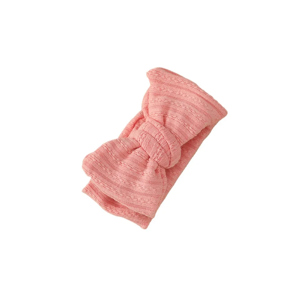 Coral Ribbed Baby Headband