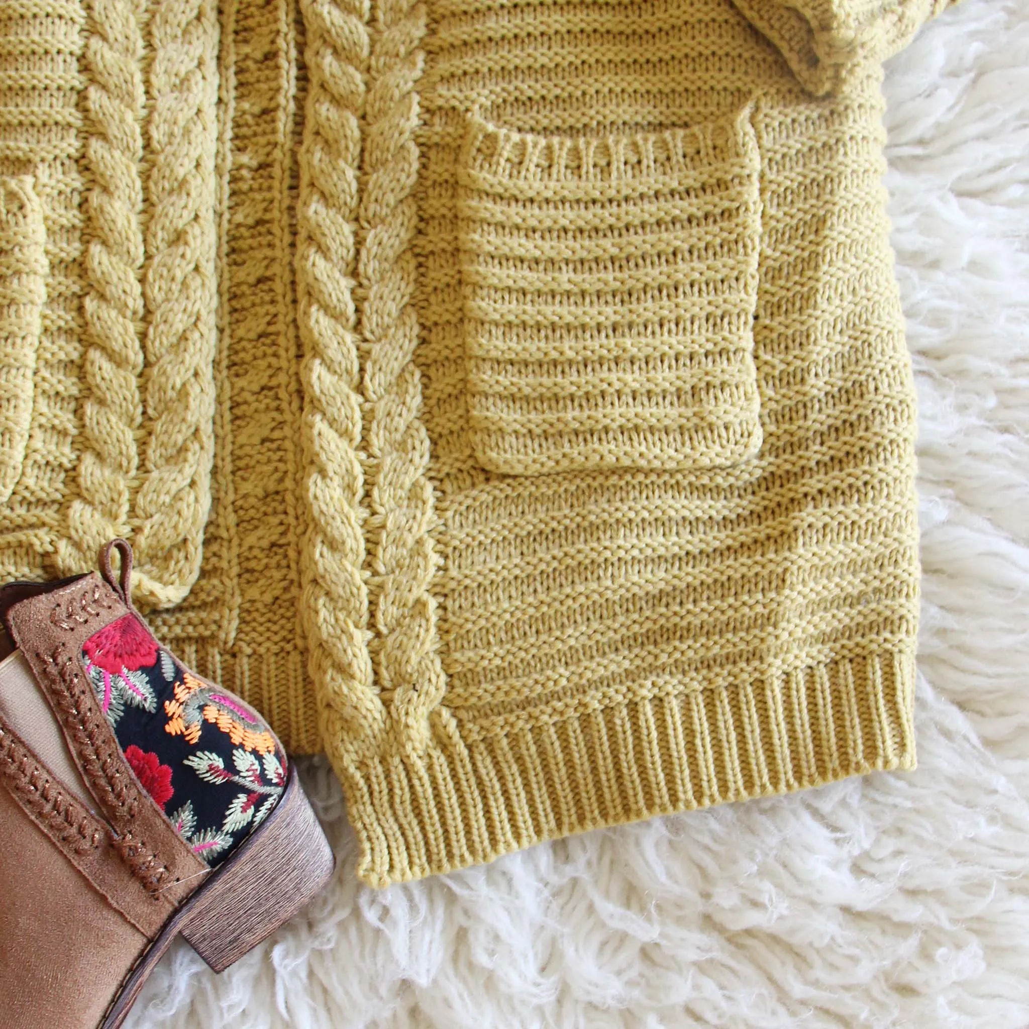 Cozy Mustard Sweater Bundle