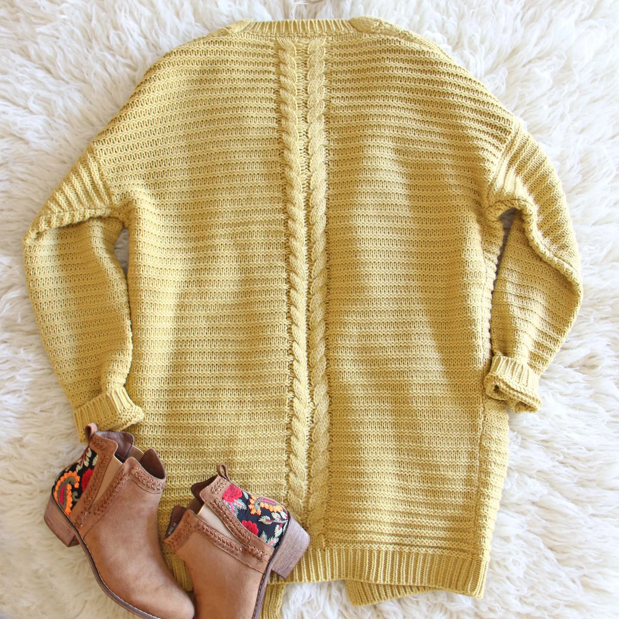 Cozy Mustard Sweater Bundle