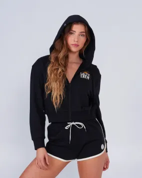 Crop Zip Front Hoody for Women