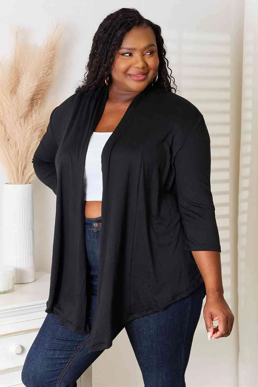 Culture Code Plus Size Open Front Cardigan