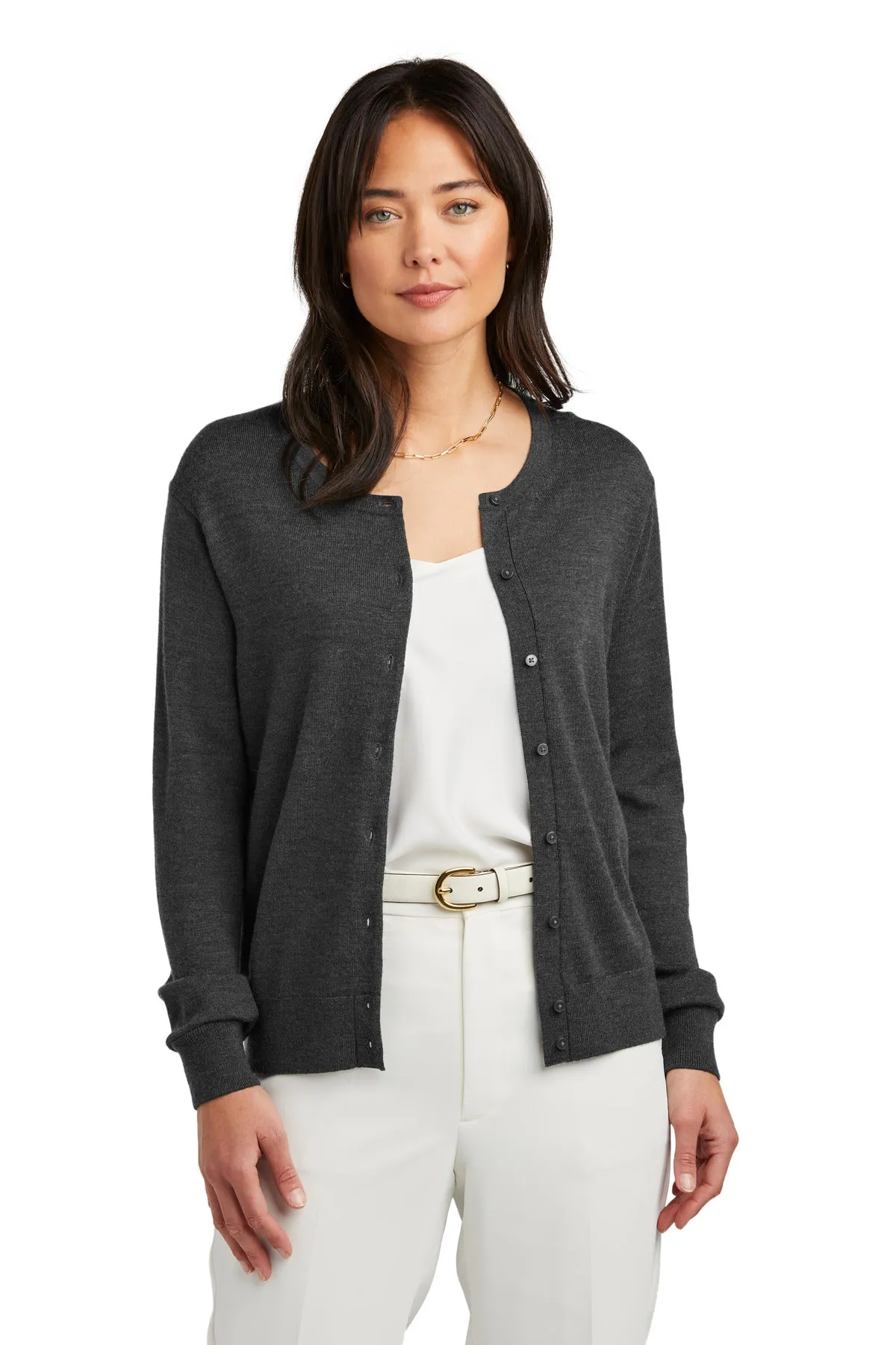 Custom Embroidered Brooks Brothers Women's Merino Cardigan Sweater