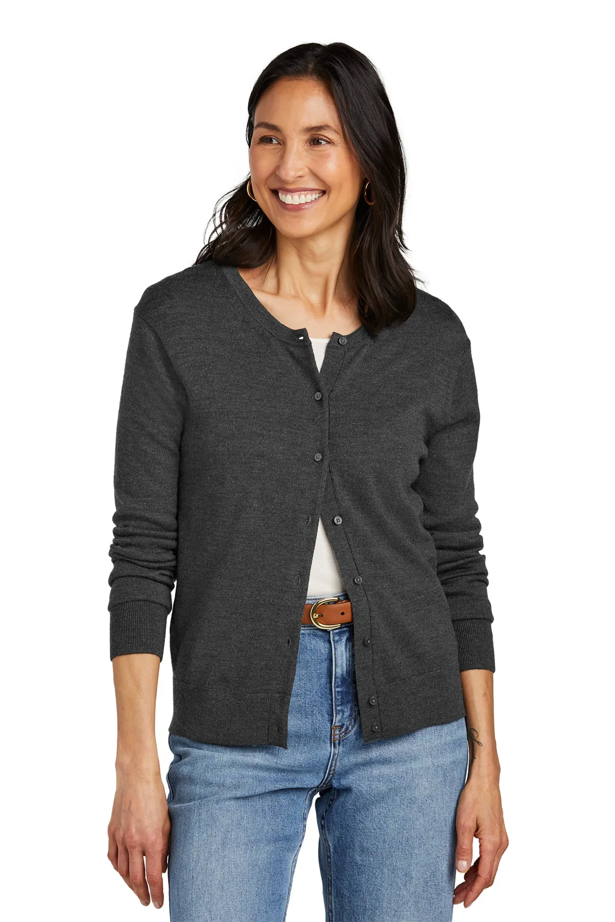 Custom Embroidered Brooks Brothers Women's Merino Cardigan Sweater