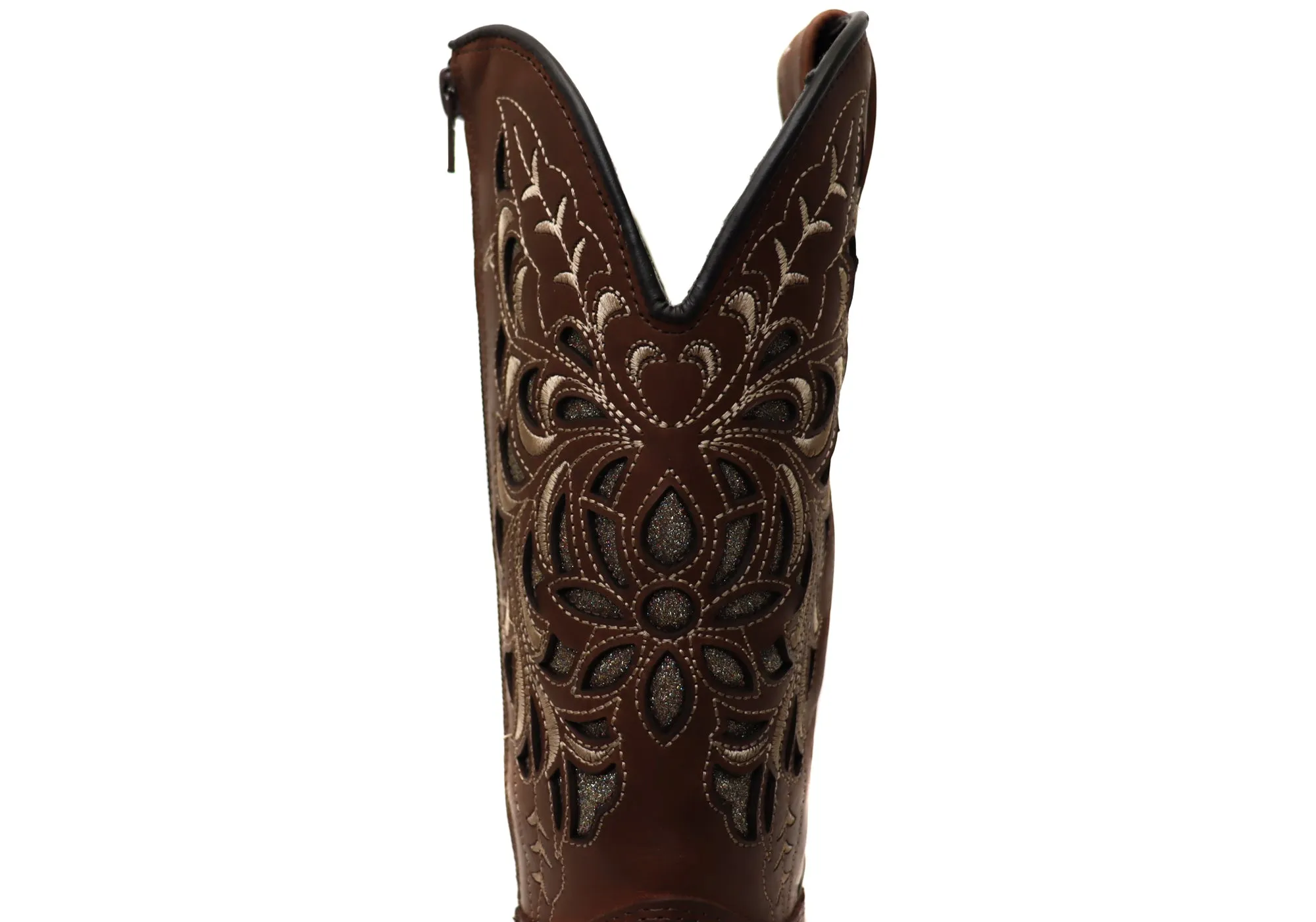 D Milton Betsy Womens Comfortable Leather Western Cowboy Boots