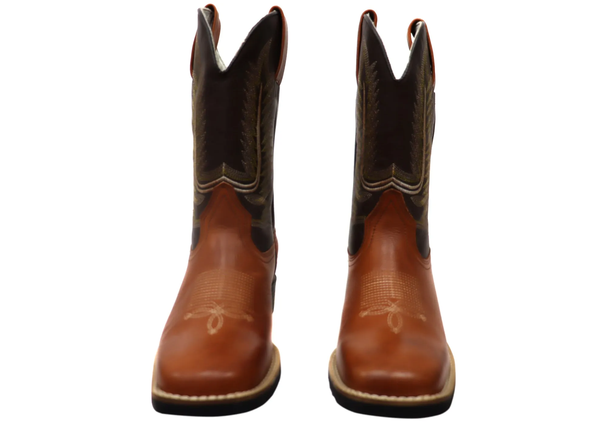 D Milton Hoover Mens Leather Comfortable Western Cowboy Boots