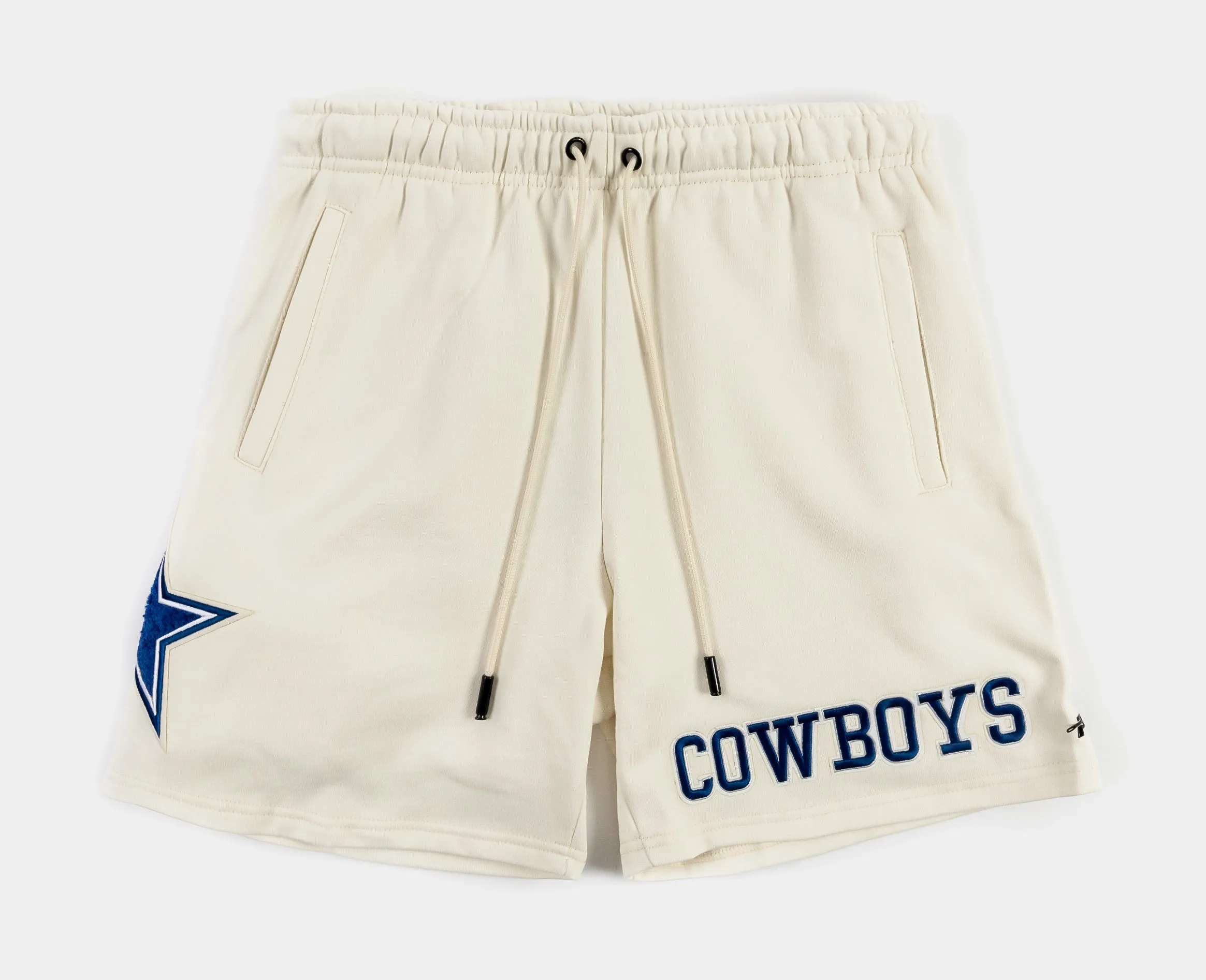 Dallas Cowboys Beige Retro Classic Fleece Men's Shorts