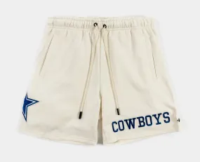 Dallas Cowboys Beige Retro Classic Fleece Men's Shorts