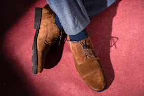 Derby-style shoes with toecaps