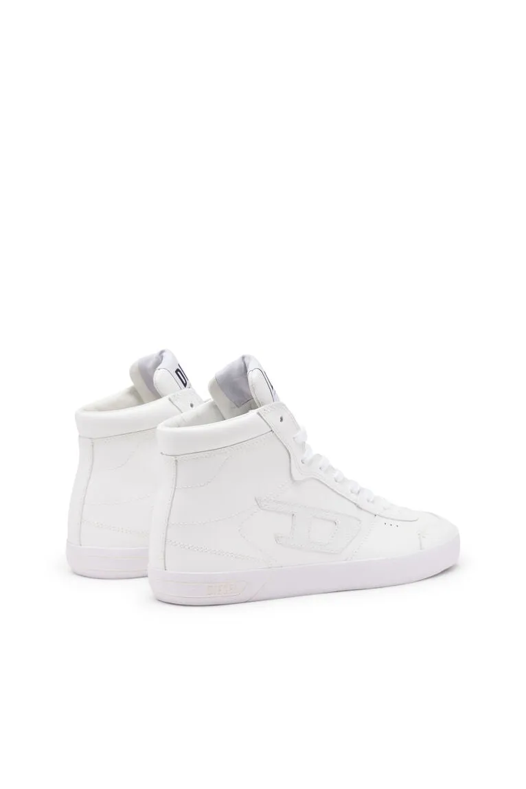 Diesel White S-Leroji Mid Sneakers for Women Y03337Pr030