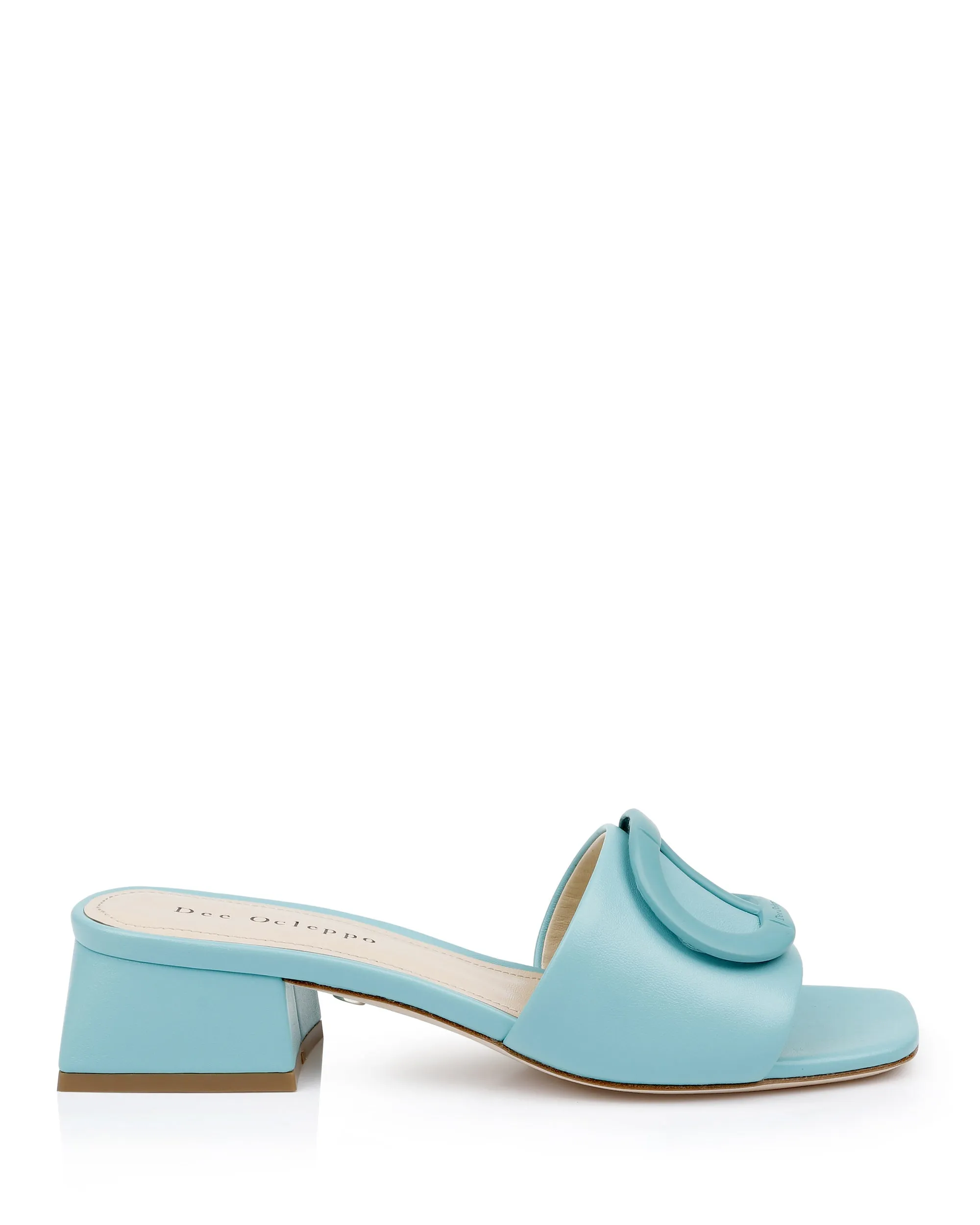 Dizzy Mule - Aqua Leather