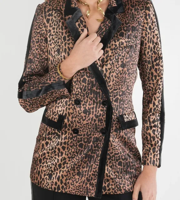 Emily McCarthy Bristol Blazer in Lady Leopard