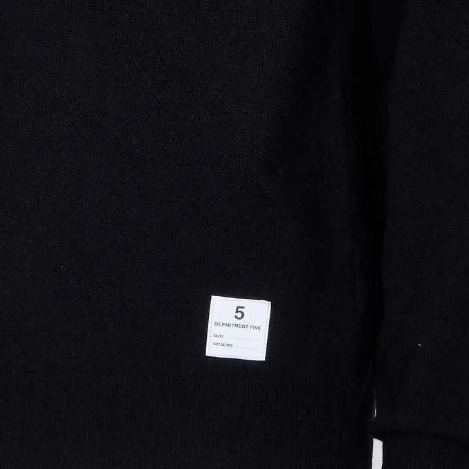 Extra Fine Merino Wool Black Pullover Fizz Shaved