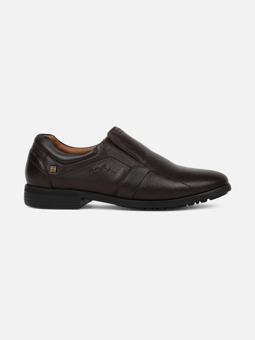 Ezok Brown Leather Loafer Mocassins